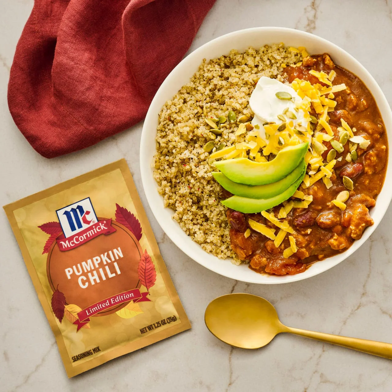 McCormick® Pumpkin Chili Seasoning Mix, 1.25 oz (6-Pack) - Image 16