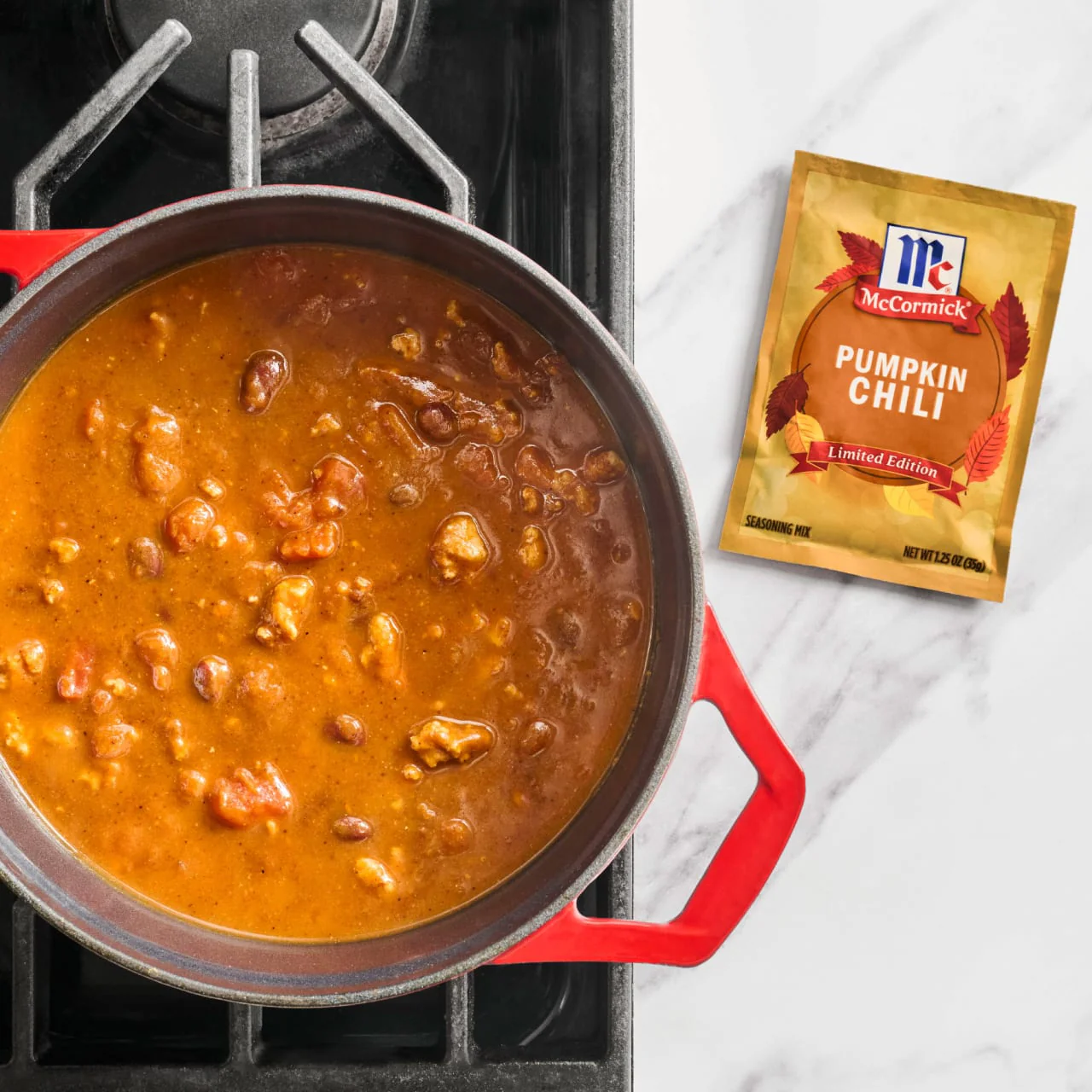 McCormick® Pumpkin Chili Seasoning Mix, 1.25 oz (6-Pack) - Image 5