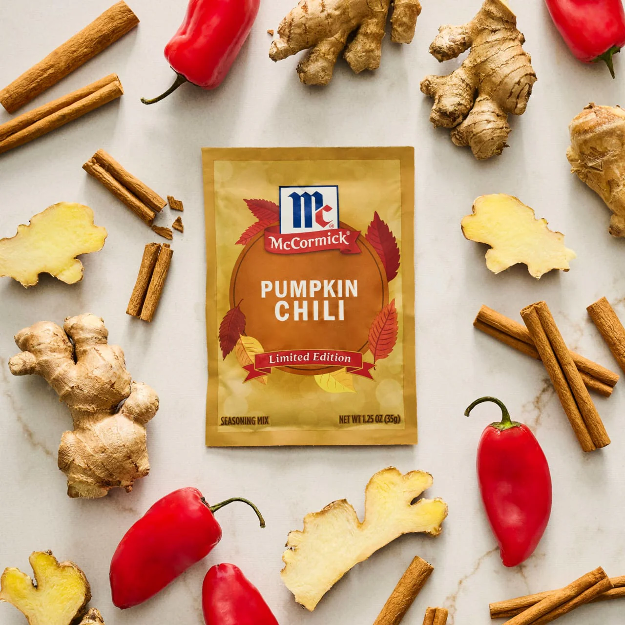 McCormick® Pumpkin Chili Seasoning Mix, 1.25 oz (6-Pack) - Image 7