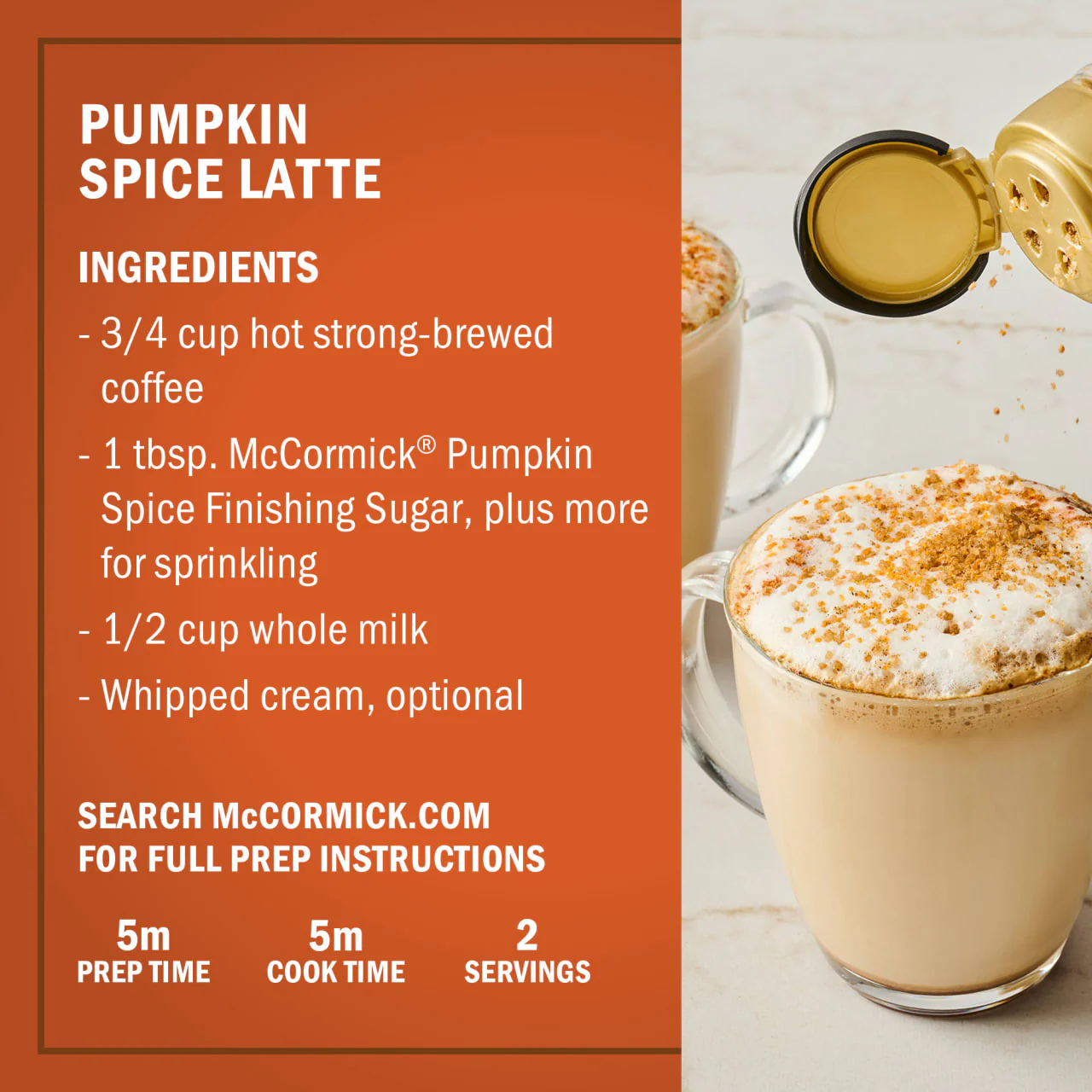 McCormick® Pumpkin Spice Finishing Sugar, 3.66 oz - Image 6