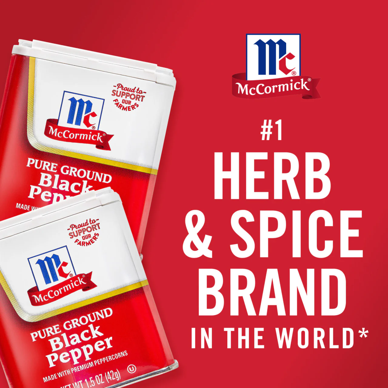 McCormick® Pure Ground Black Pepper, 1.5 oz - Image 23