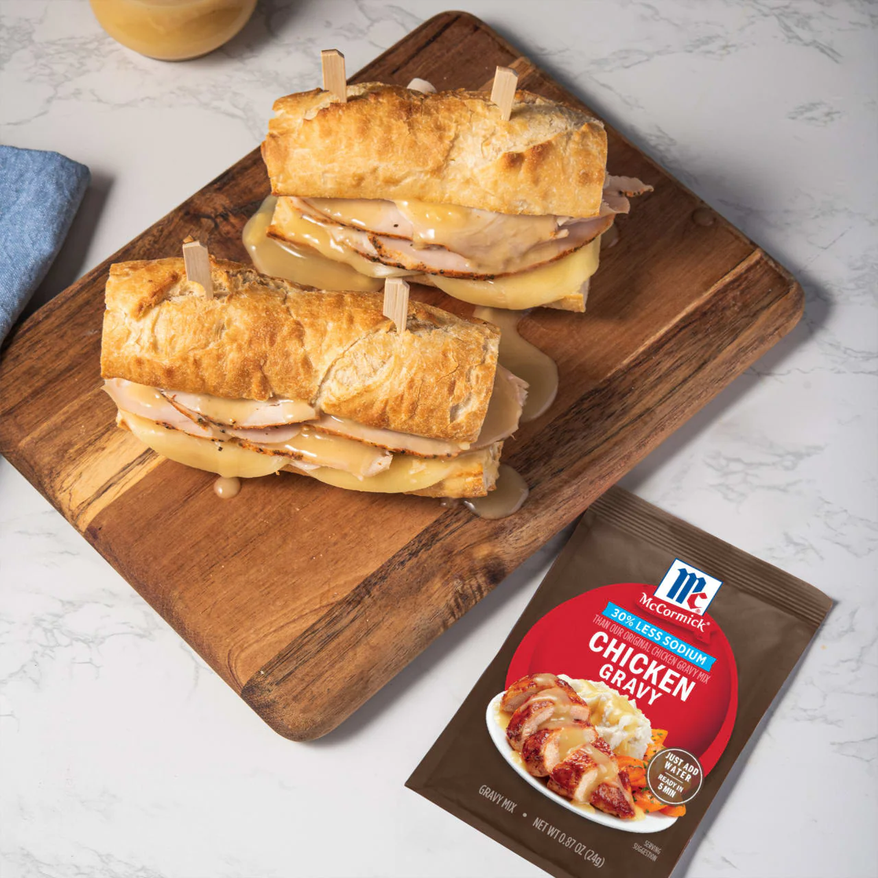 McCormick® 30% Less Sodium Chicken Gravy Mix, 0.87 oz - Image 13