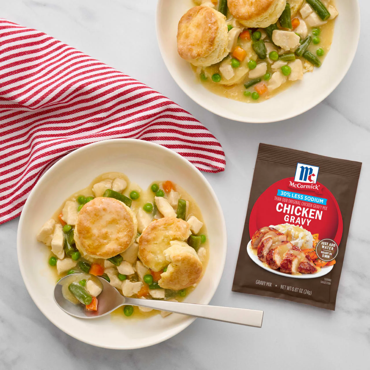 McCormick® 30% Less Sodium Chicken Gravy Mix, 0.87 oz - Image 16