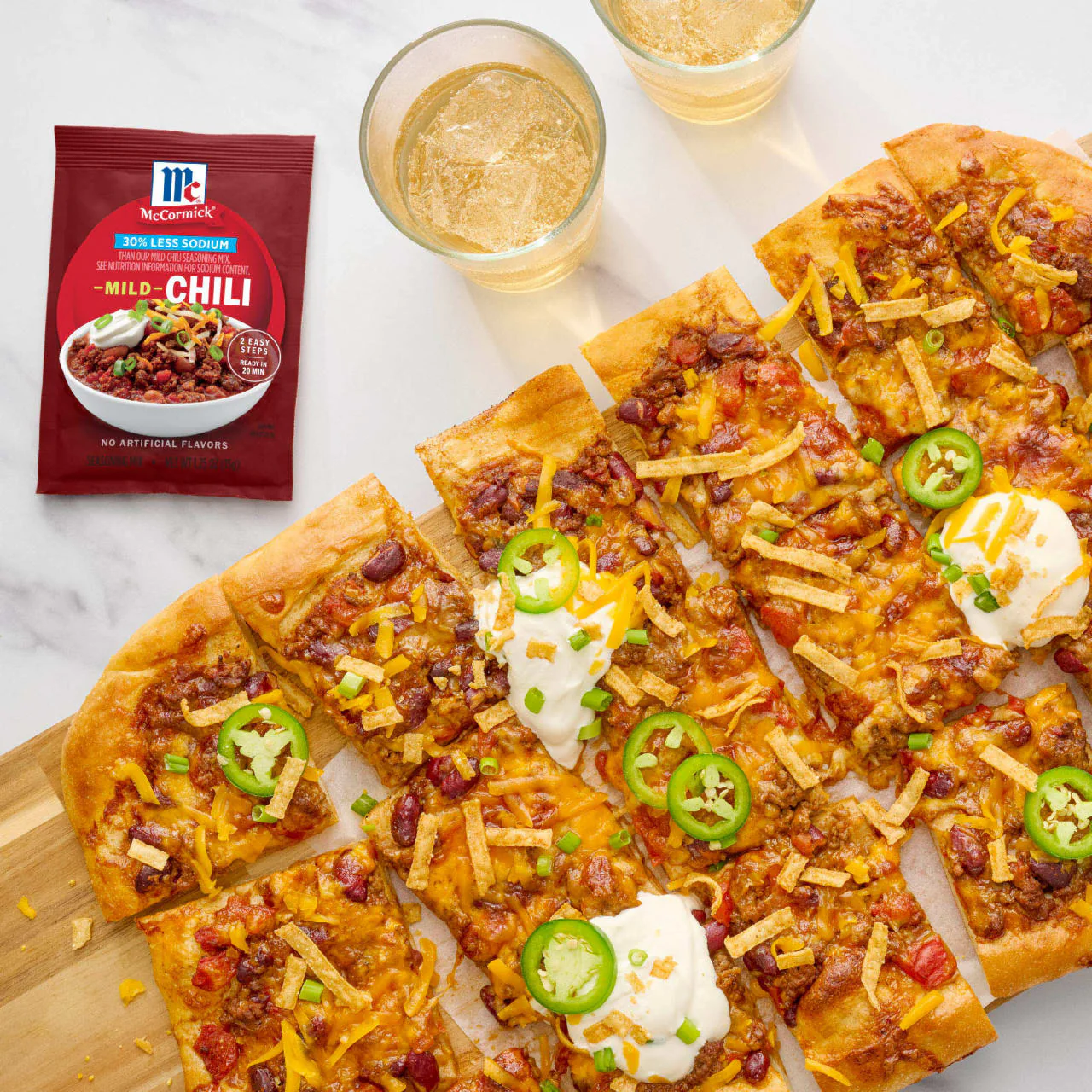 McCormick® 30% Less Sodium Chili Mild Seasoning Mix, 1.25 oz - Image 13