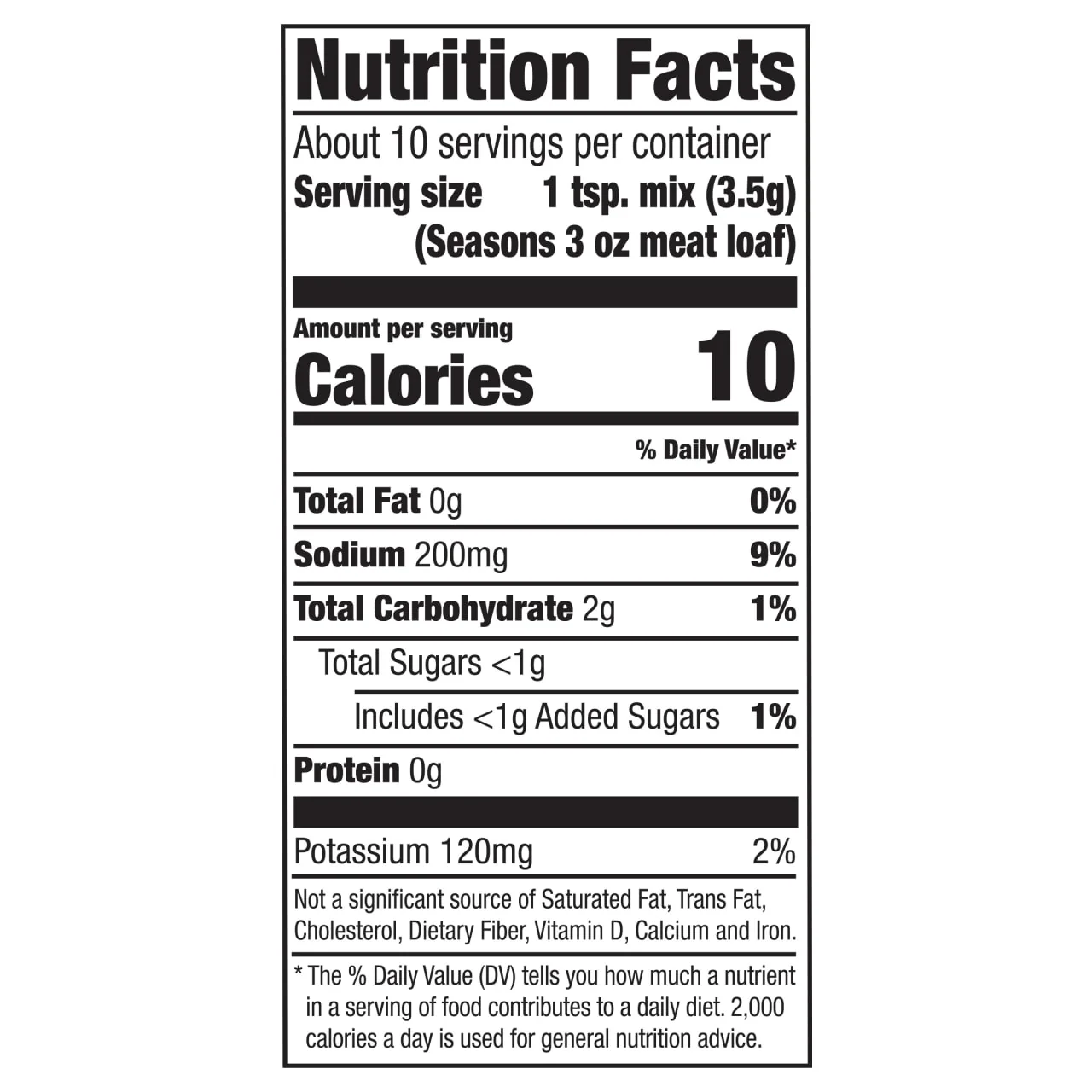 McCormick® 30% Less Sodium Meat Loaf Seasoning Mix, 1.25 oz (6-Pack) - Image 11