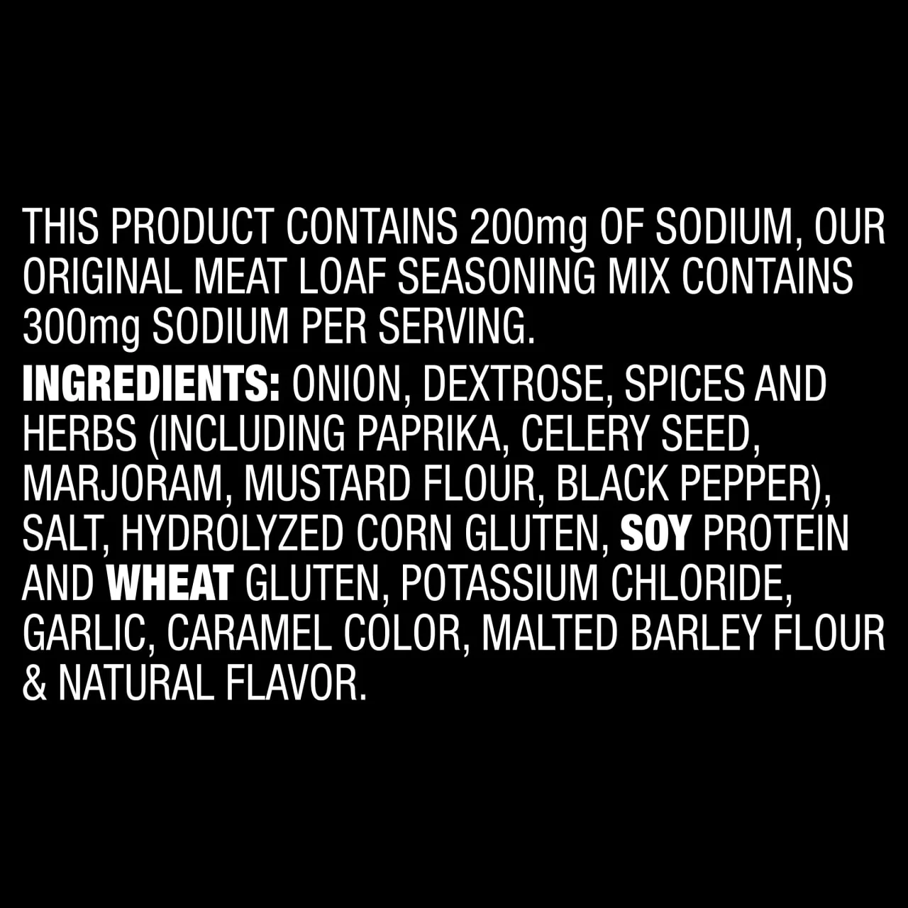McCormick® 30% Less Sodium Meat Loaf Seasoning Mix, 1.25 oz (6-Pack) - Image 12