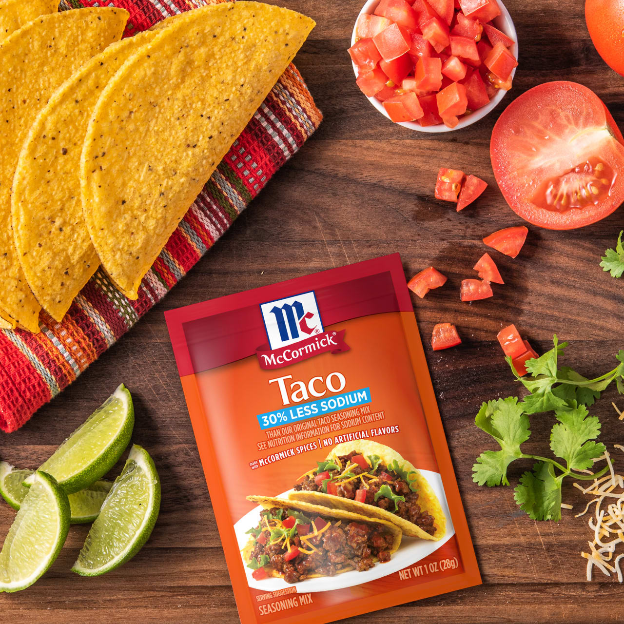 McCormick® 30% Less Sodium Taco Seasoning Mix, 1 oz (6-Pack) - Image 18