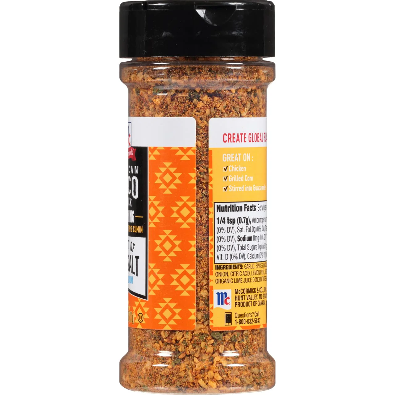McCormick® A Hint of Sea Salt Mexican Taco Truck Seasoning, 4.27 oz - Image 10