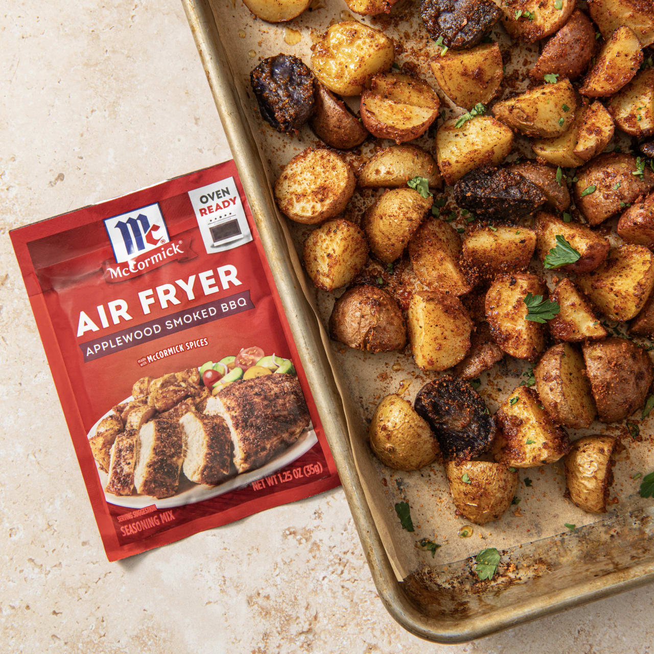 McCormick® Air Fryer Applewood Smoked BBQ Seasoning Mix, 1.25 oz - Image 4