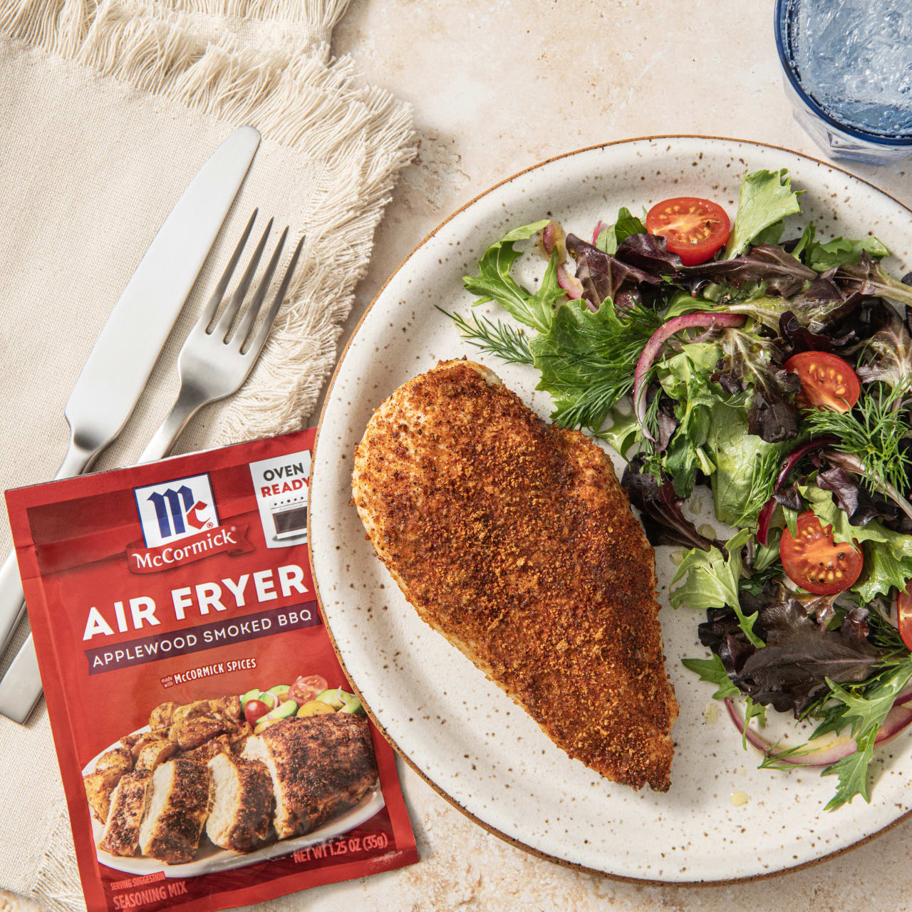 McCormick® Air Fryer Applewood Smoked BBQ Seasoning Mix, 1.25 oz - Image 6