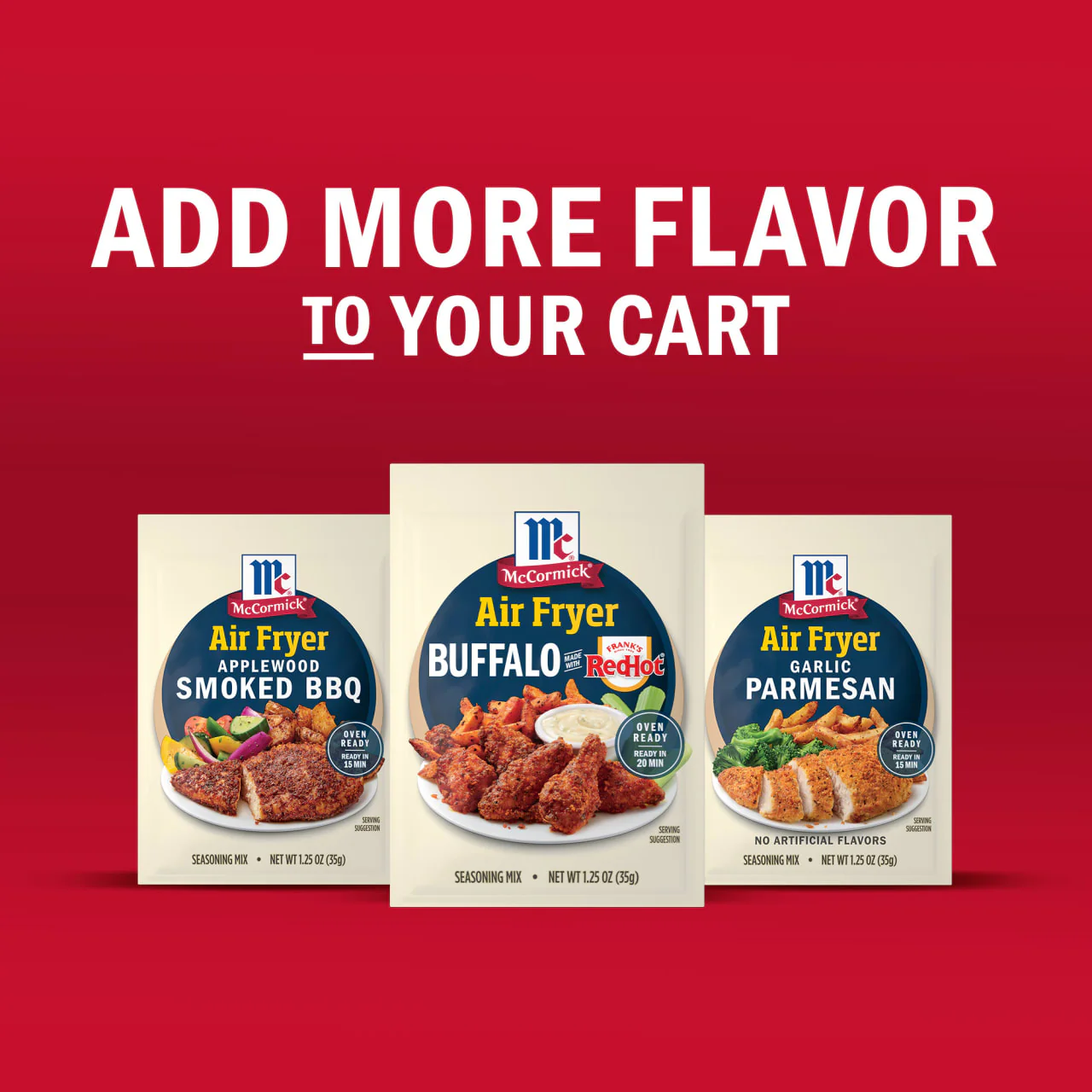 McCormick® Air Fryer Buffalo Seasoning Mix, 1.25 oz (6-Pack) - Image 12