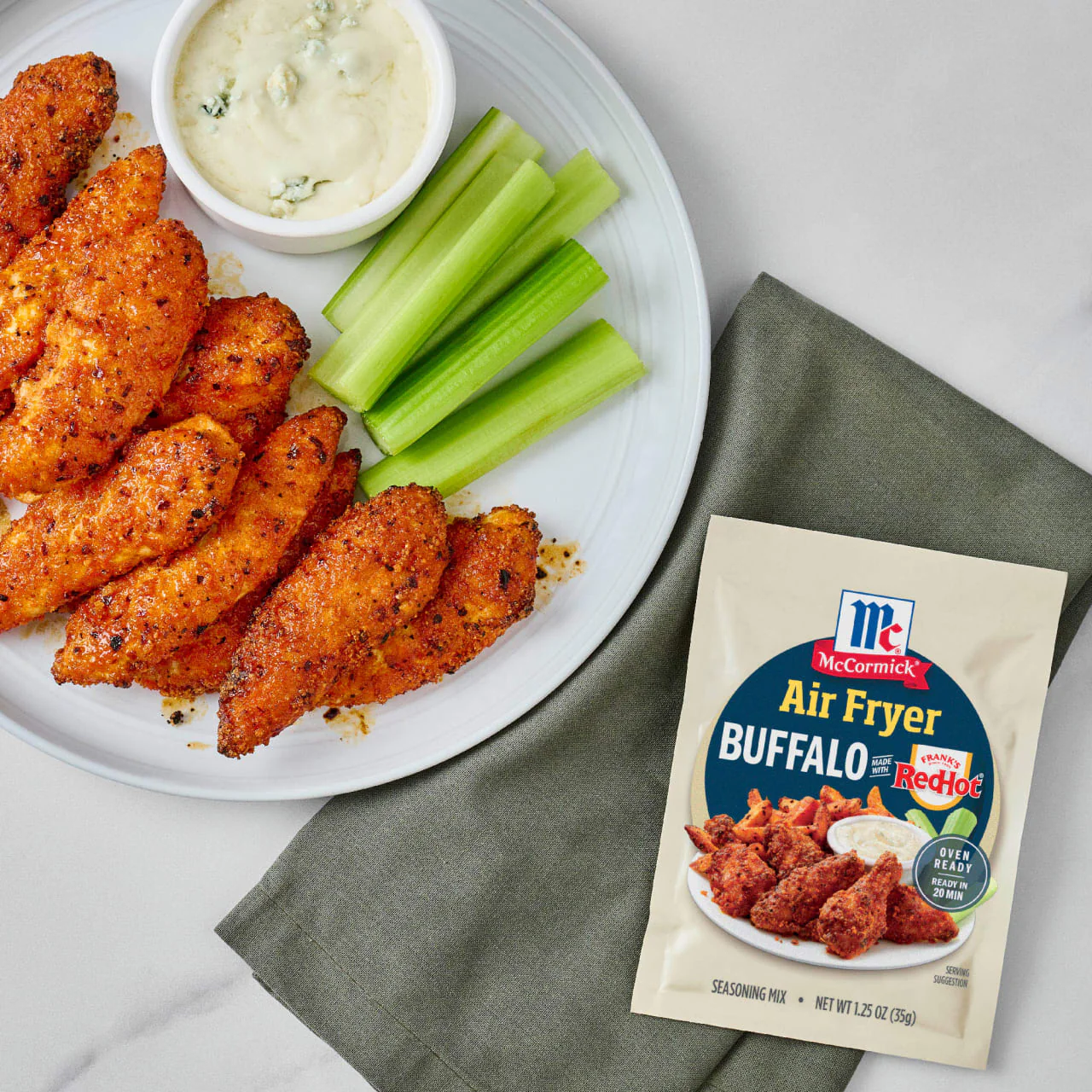 McCormick® Air Fryer Buffalo Seasoning Mix, 1.25 oz (6-Pack) - Image 13