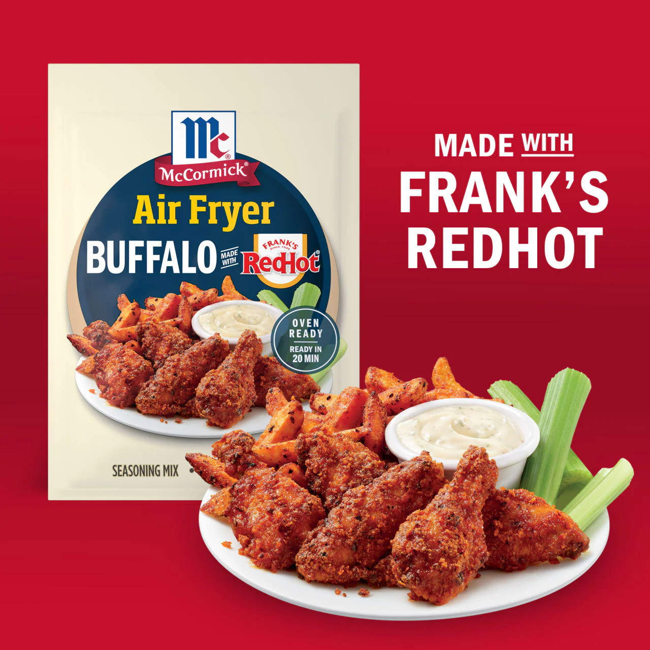 McCormick® Air Fryer Buffalo Seasoning Mix, 1.25 oz (6-Pack) - Image 14
