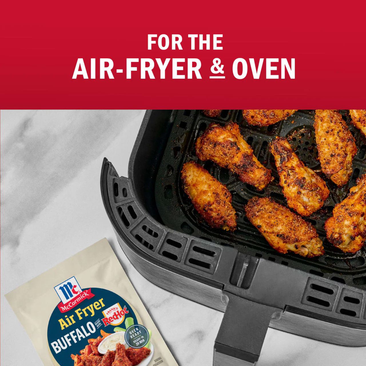 McCormick® Air Fryer Buffalo Seasoning Mix, 1.25 oz (6-Pack) - Image 16