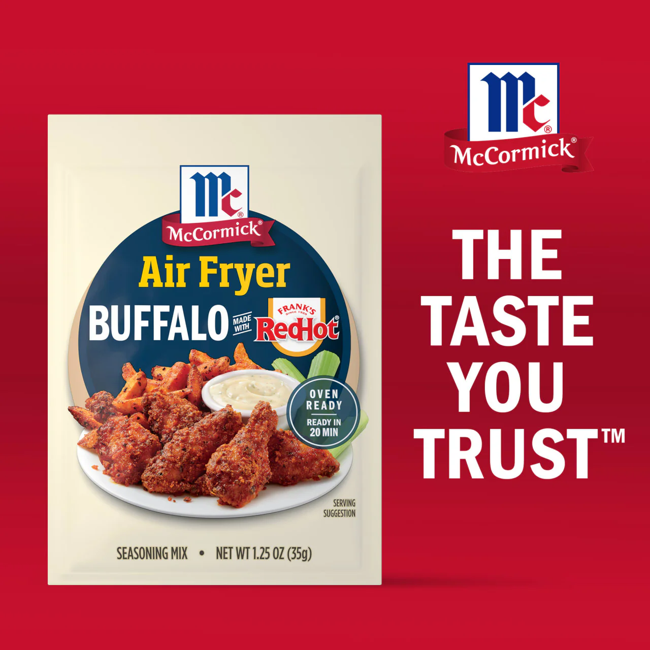 McCormick® Air Fryer Buffalo Seasoning Mix, 1.25 oz (6-Pack) - Image 19