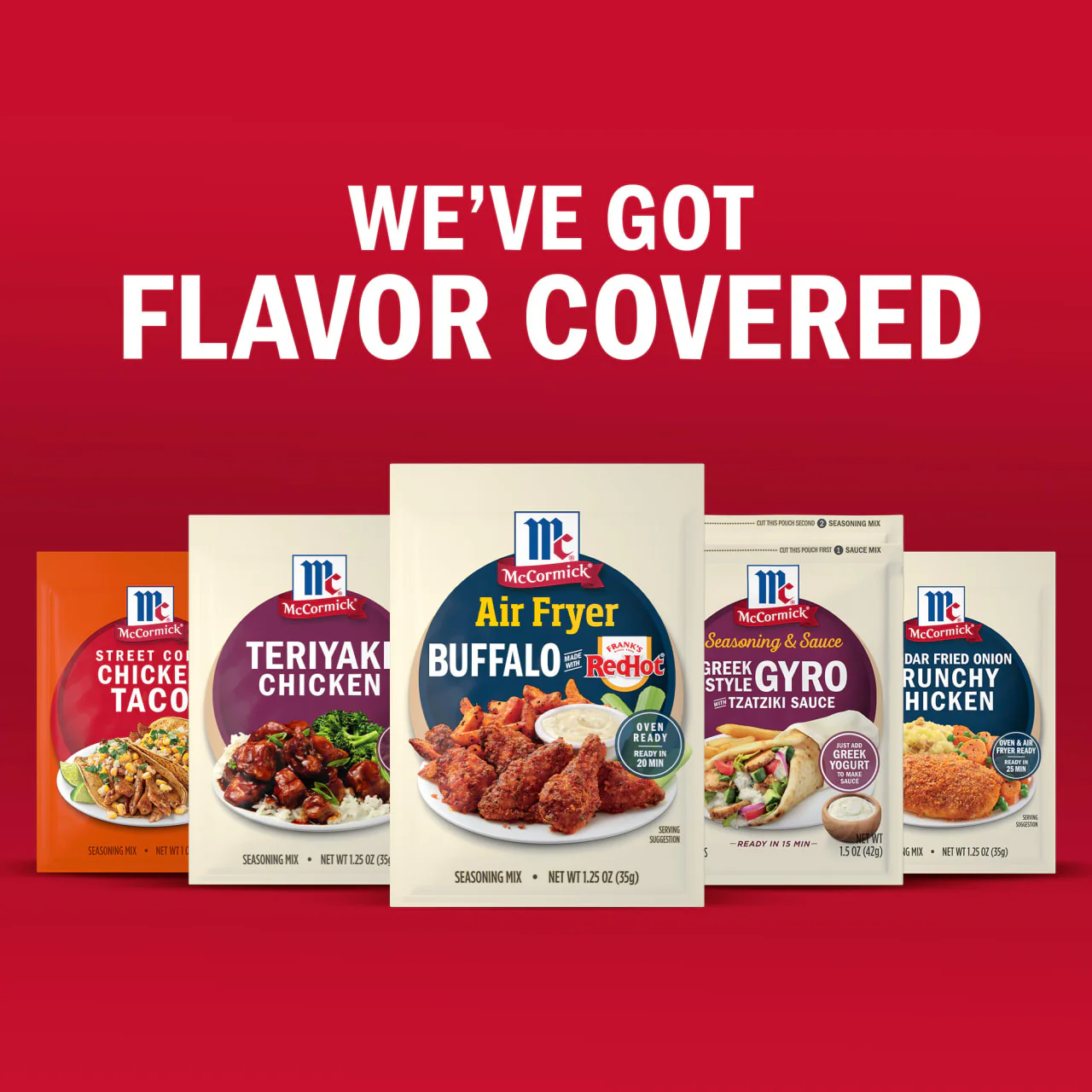 McCormick® Air Fryer Buffalo Seasoning Mix, 1.25 oz (6-Pack) - Image 20