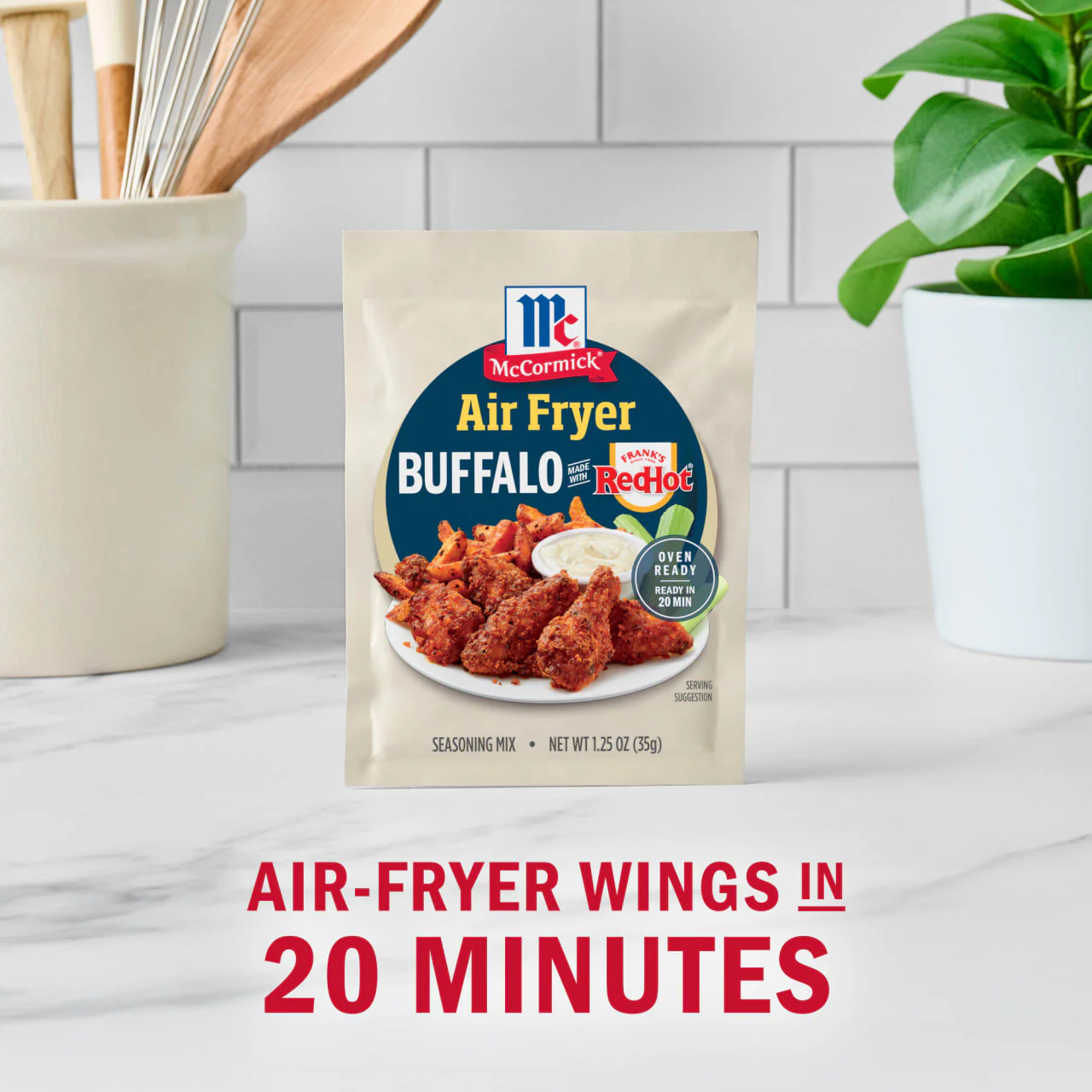 McCormick® Air Fryer Buffalo Seasoning Mix, 1.25 oz (6-Pack) - Image 4