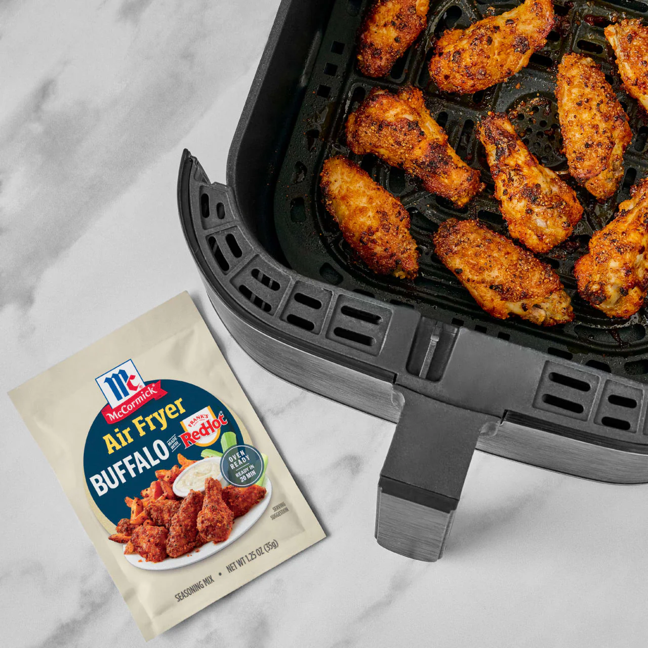 McCormick® Air Fryer Buffalo Seasoning Mix, 1.25 oz (6-Pack) - Image 6