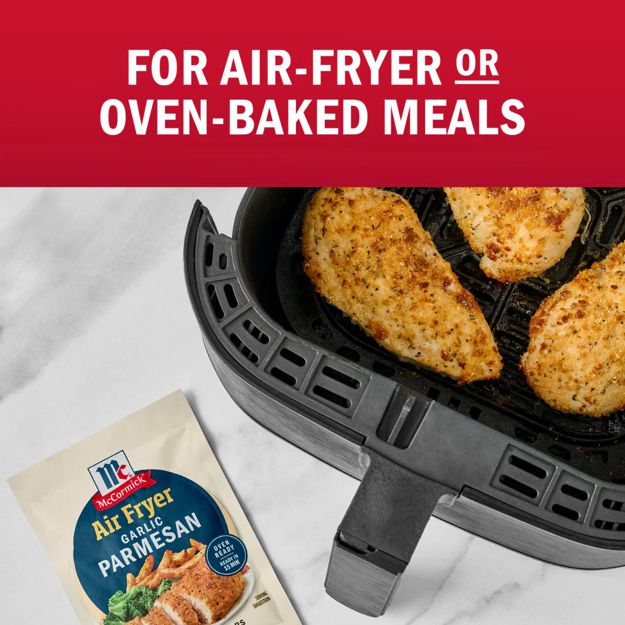 McCormick® Air Fryer Garlic Parmesan Seasoning Mix, 1.25 oz (6-Pack) - Image 17