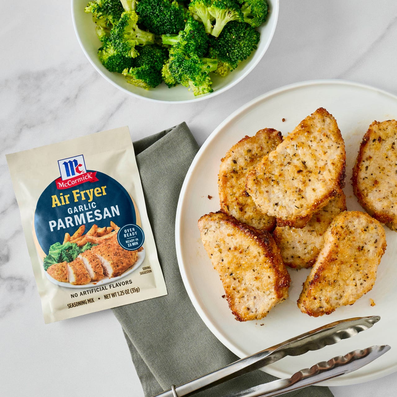 McCormick® Air Fryer Garlic Parmesan Seasoning Mix, 1.25 oz (6-Pack) - Image 18