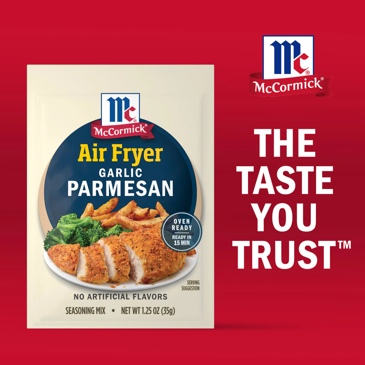 McCormick® Air Fryer Garlic Parmesan Seasoning Mix, 1.25 oz (6-Pack) - Image 20