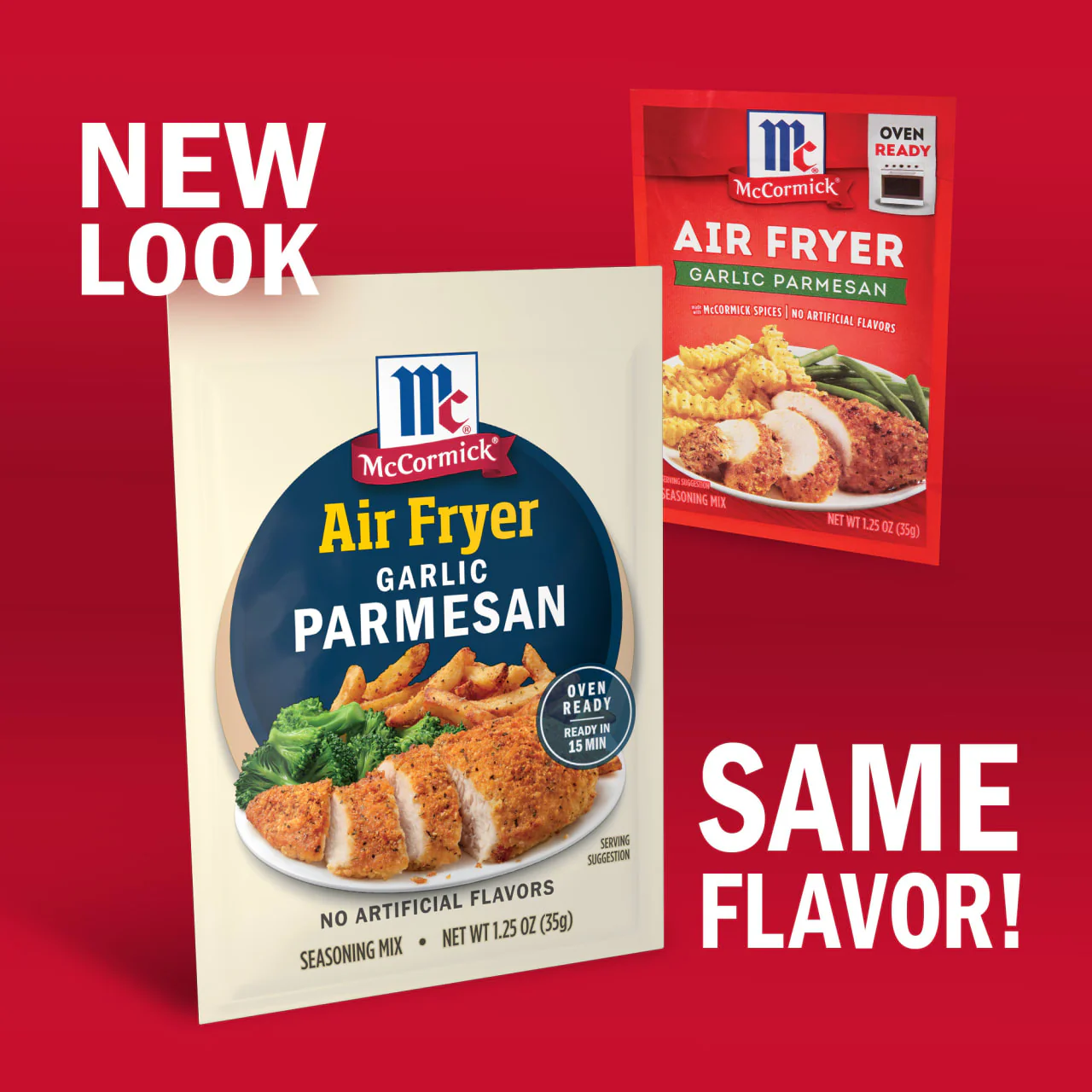 McCormick® Air Fryer Garlic Parmesan Seasoning Mix, 1.25 oz (6-Pack) - Image 3