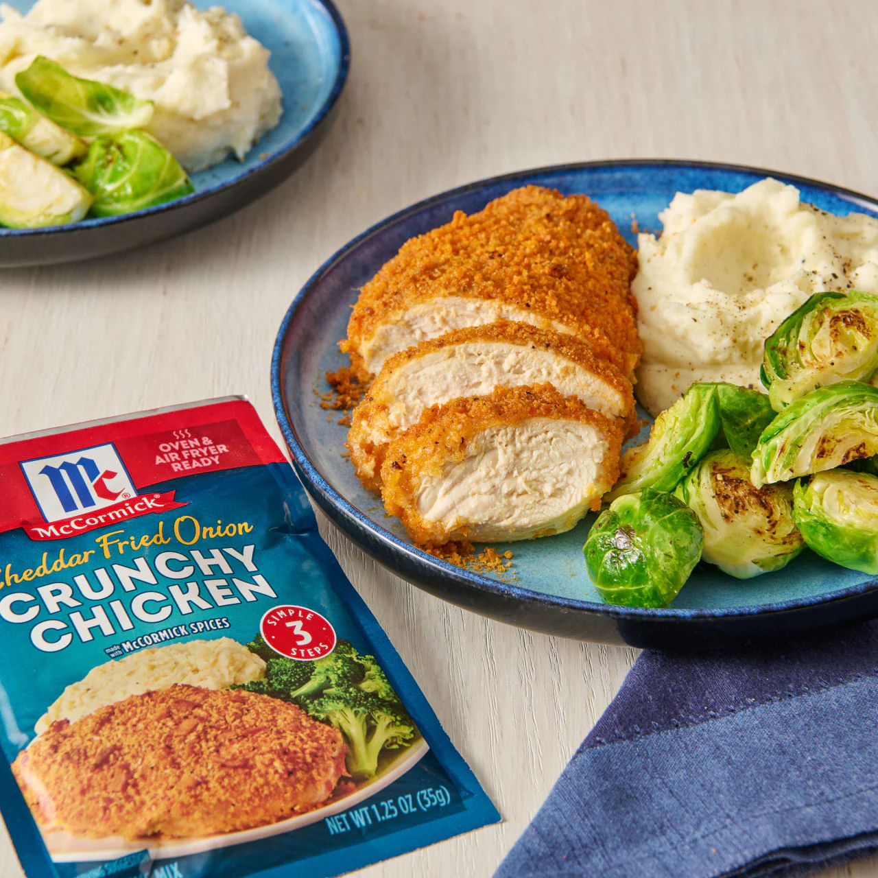 McCormick® Cheddar Fried Onion Crunchy Chicken Seasoning Mix, 1.25 oz - Image 8