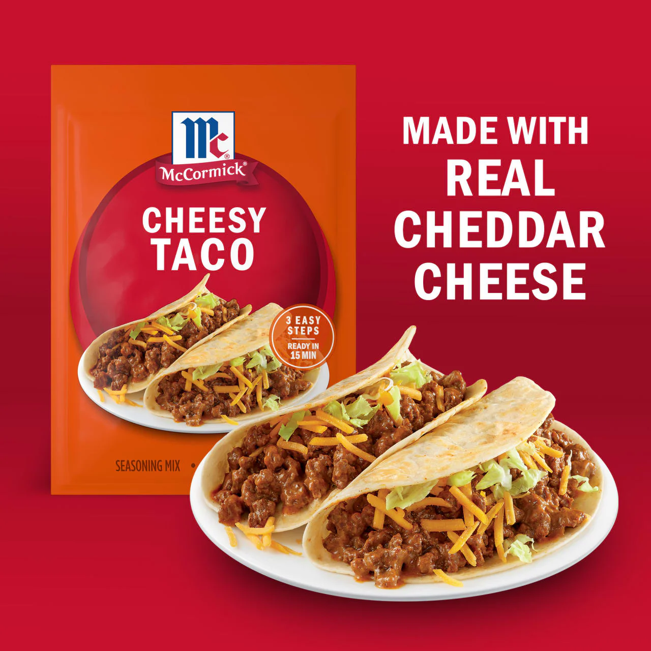 McCormick® Cheesy Taco Seasoning Mix, 1.12 oz (6-Pack) - Image 15