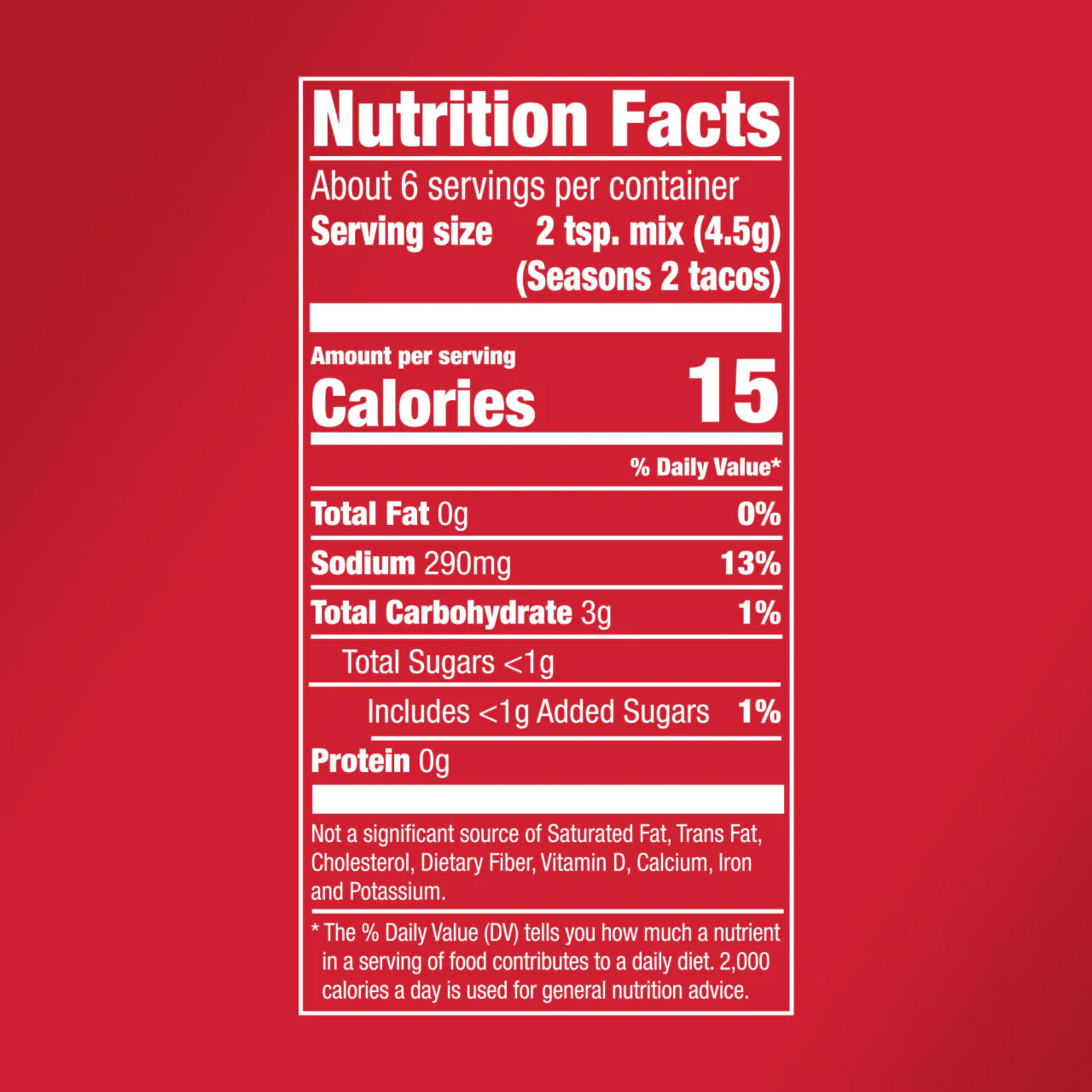 McCormick® Chicken Taco Seasoning Mix, 1 oz (6-Pack) - Image 11
