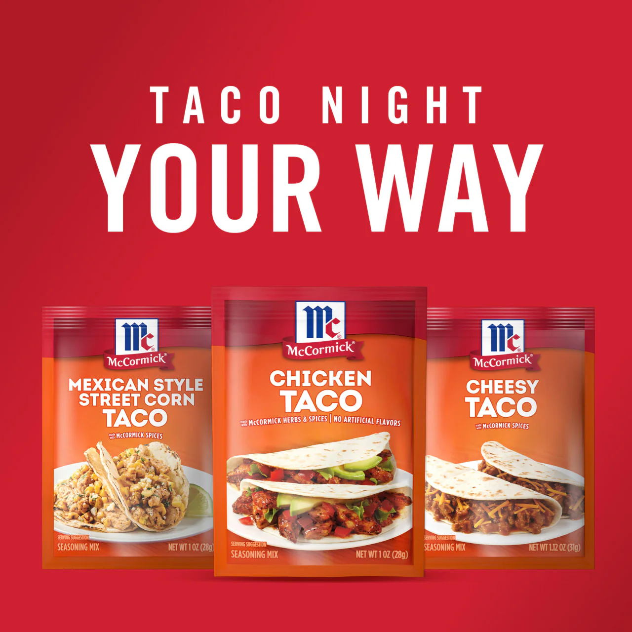 McCormick® Chicken Taco Seasoning Mix, 1 oz (6-Pack) - Image 12