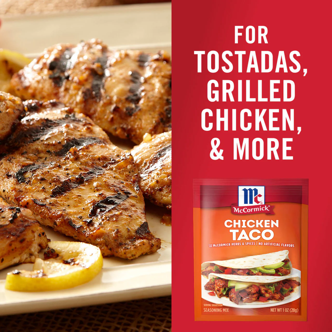 McCormick® Chicken Taco Seasoning Mix, 1 oz (6-Pack) - Image 15