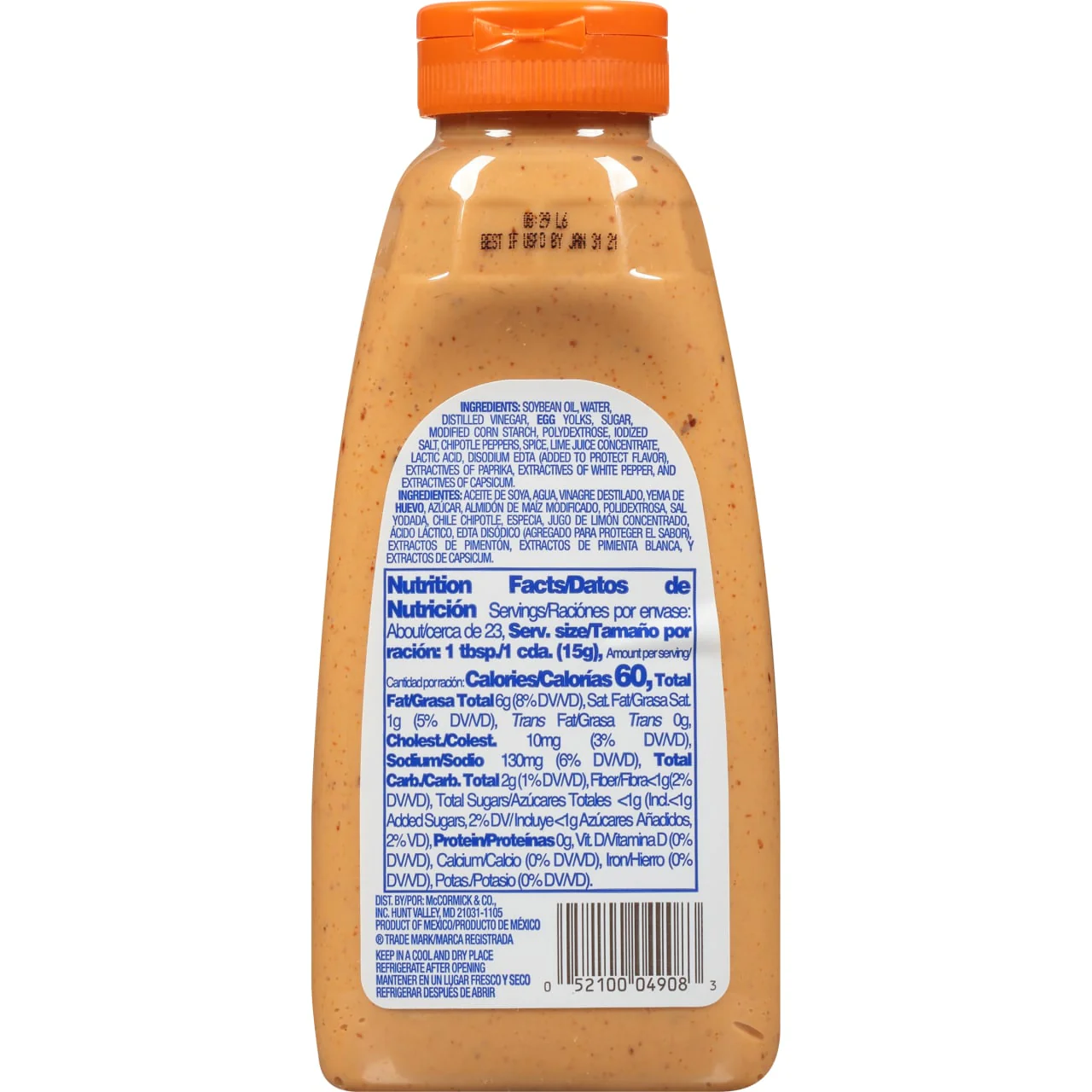 McCormick® Chipotle Mayonnaise Dressing, 11.6 fl oz - Image 8