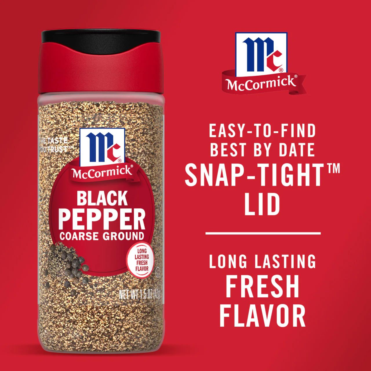 McCormick® Coarse Ground Black Pepper, 1.5 oz - Image 21