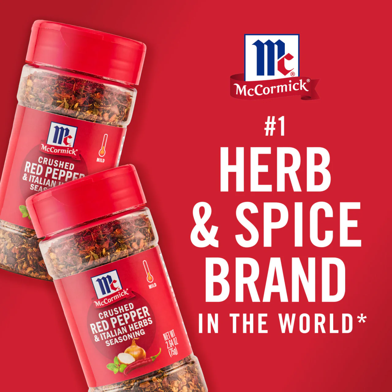 McCormick® Crushed Red Pepper & Italian Herb Seasoning, 2.64 oz - Image 19