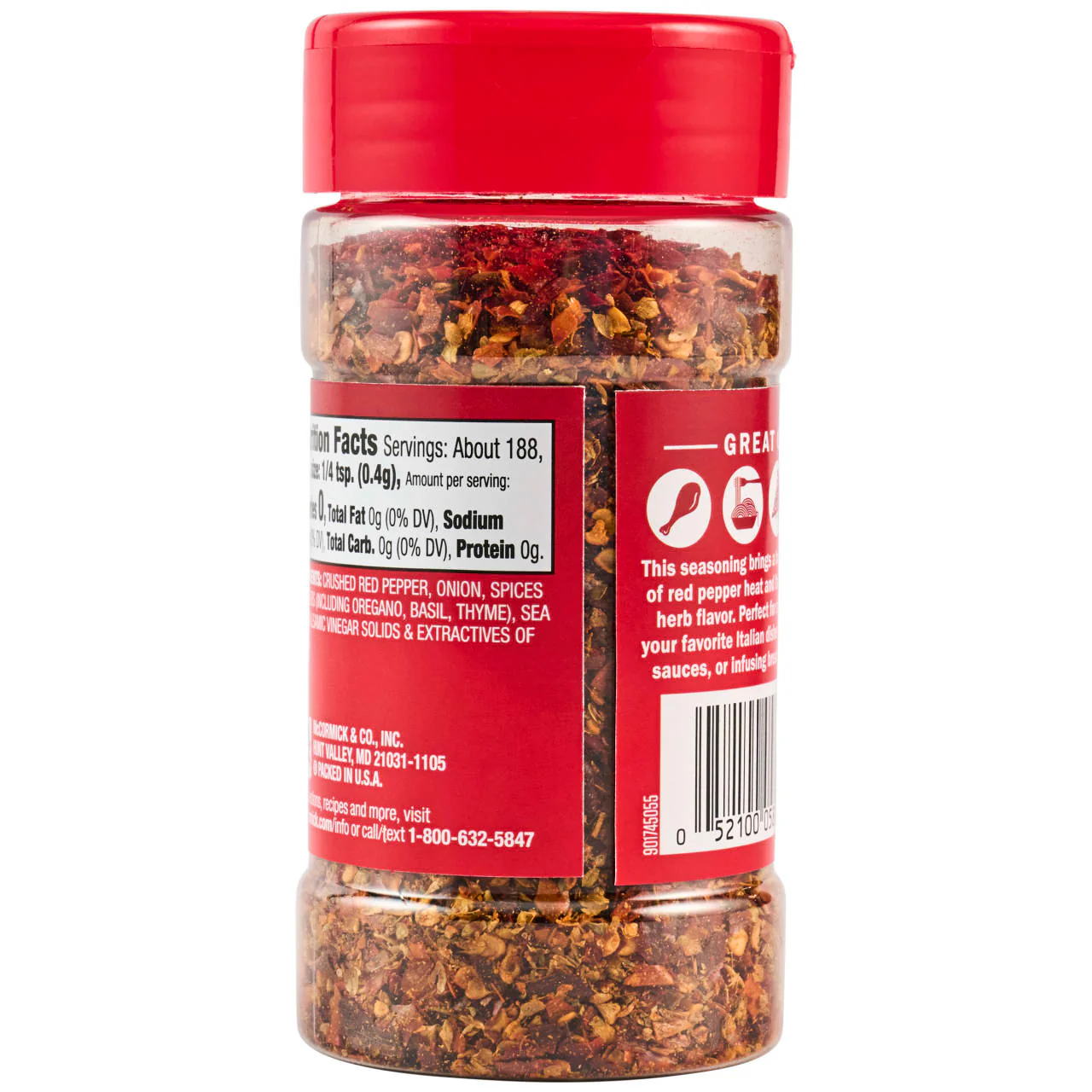 McCormick® Crushed Red Pepper & Italian Herb Seasoning, 2.64 oz - Image 20