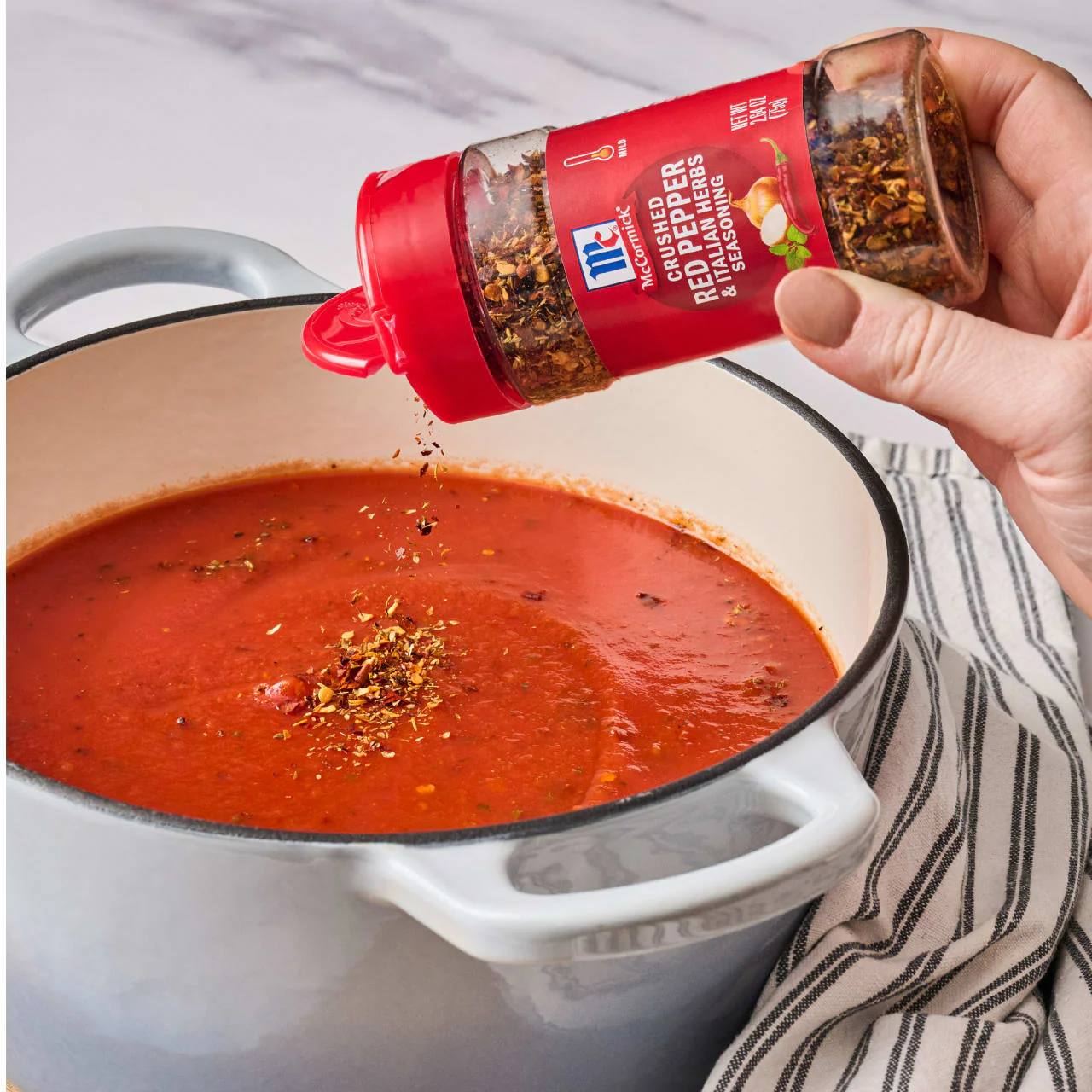 McCormick® Crushed Red Pepper & Italian Herb Seasoning, 2.64 oz - Image 6