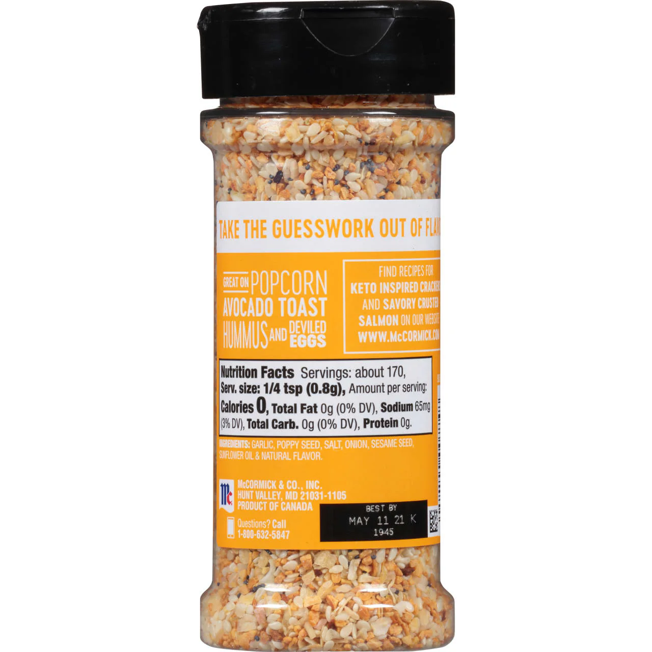 McCormick® Everything Bagel All Purpose Seasoning, 4.8 oz - Image 10