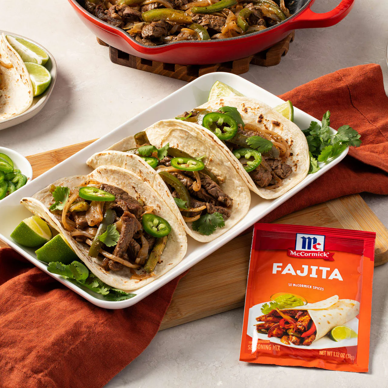 McCormick® Fajita Seasoning Mix, 1.12 oz (6-Pack) - Image 13