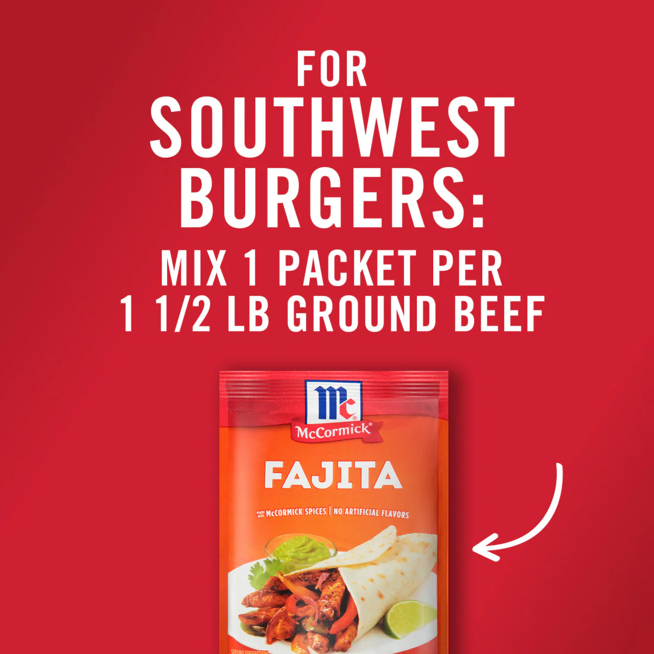 McCormick® Fajita Seasoning Mix, 1.12 oz (6-Pack) - Image 16
