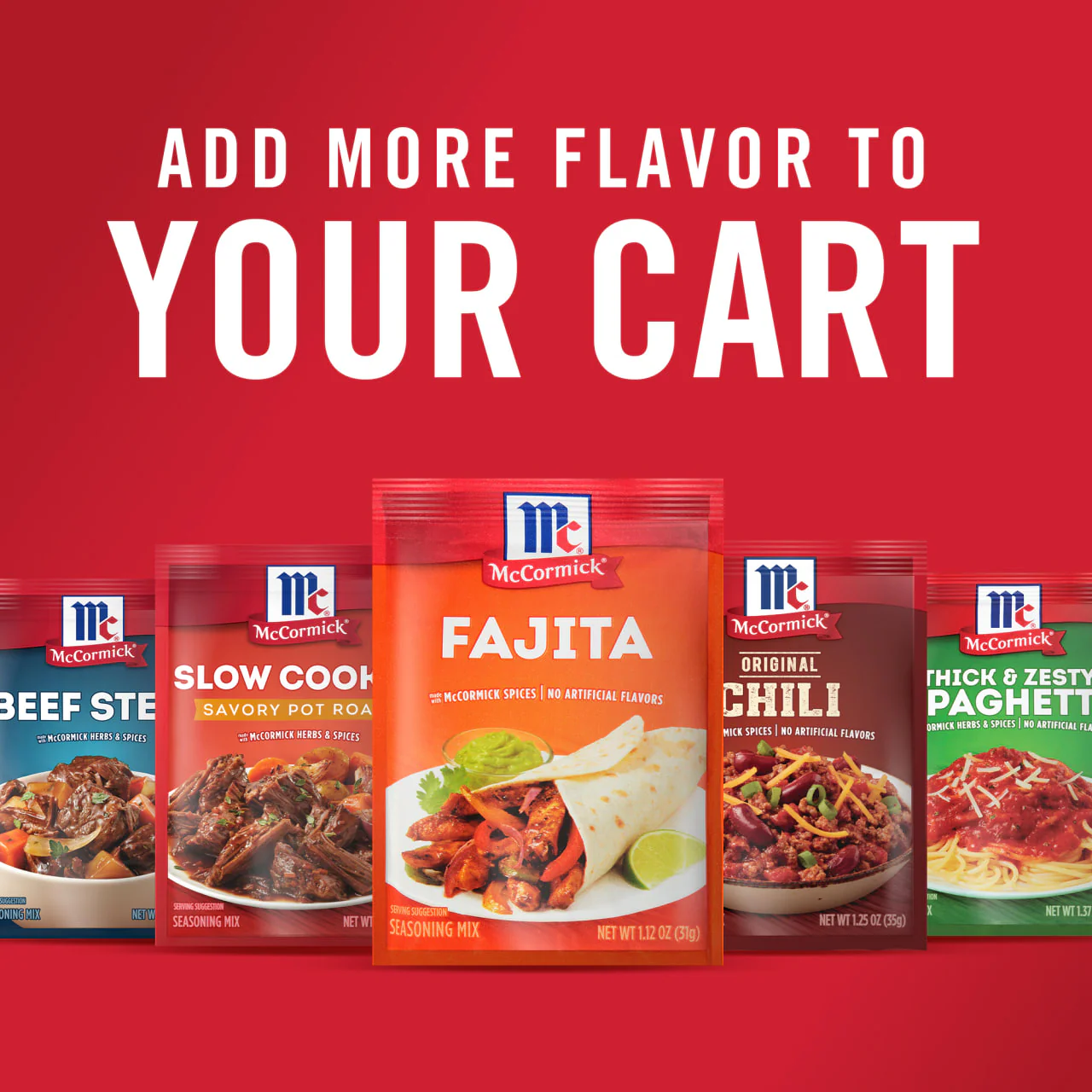 McCormick® Fajita Seasoning Mix, 1.12 oz (6-Pack) - Image 20