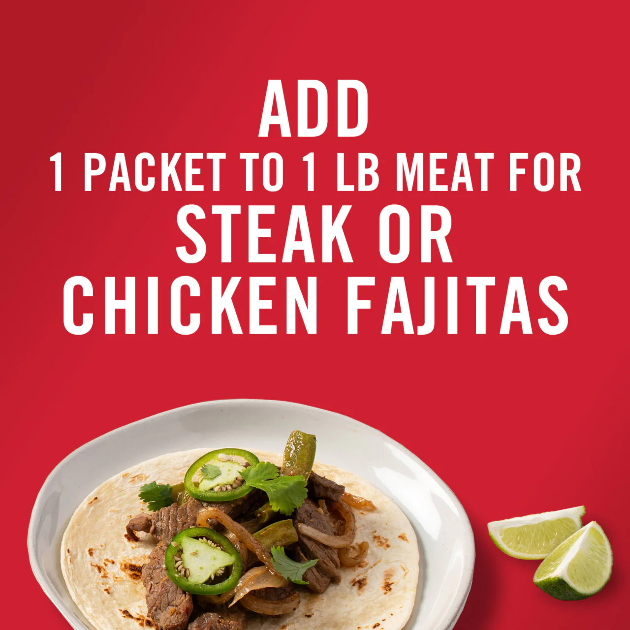 McCormick® Fajita Seasoning Mix, 1.12 oz (6-Pack) - Image 4