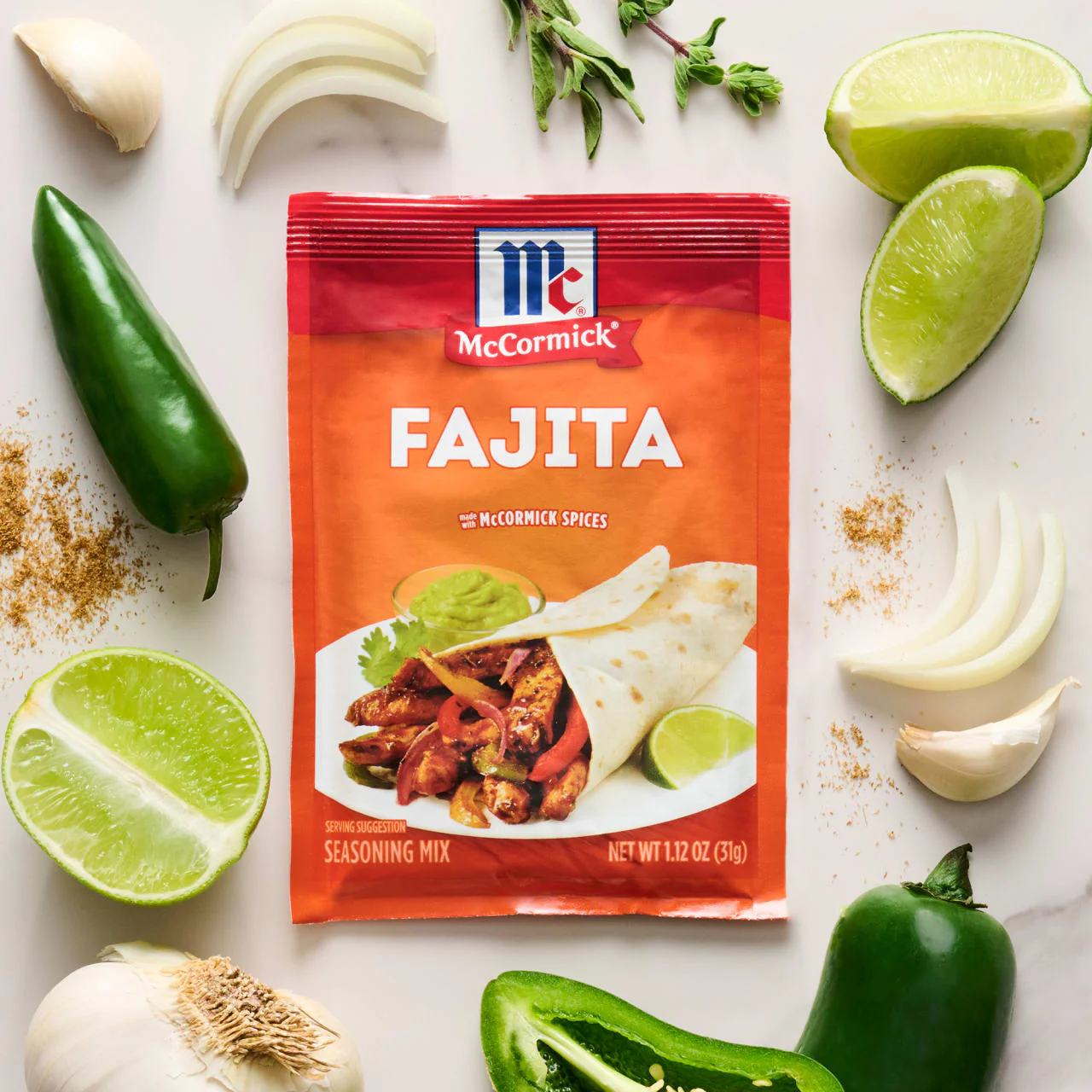 McCormick® Fajita Seasoning Mix, 1.12 oz (6-Pack) - Image 7