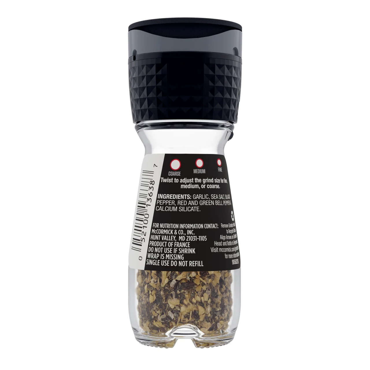 McCormick® Garlic Pepper Seasoning Grinder, 1.23 oz - Image 8
