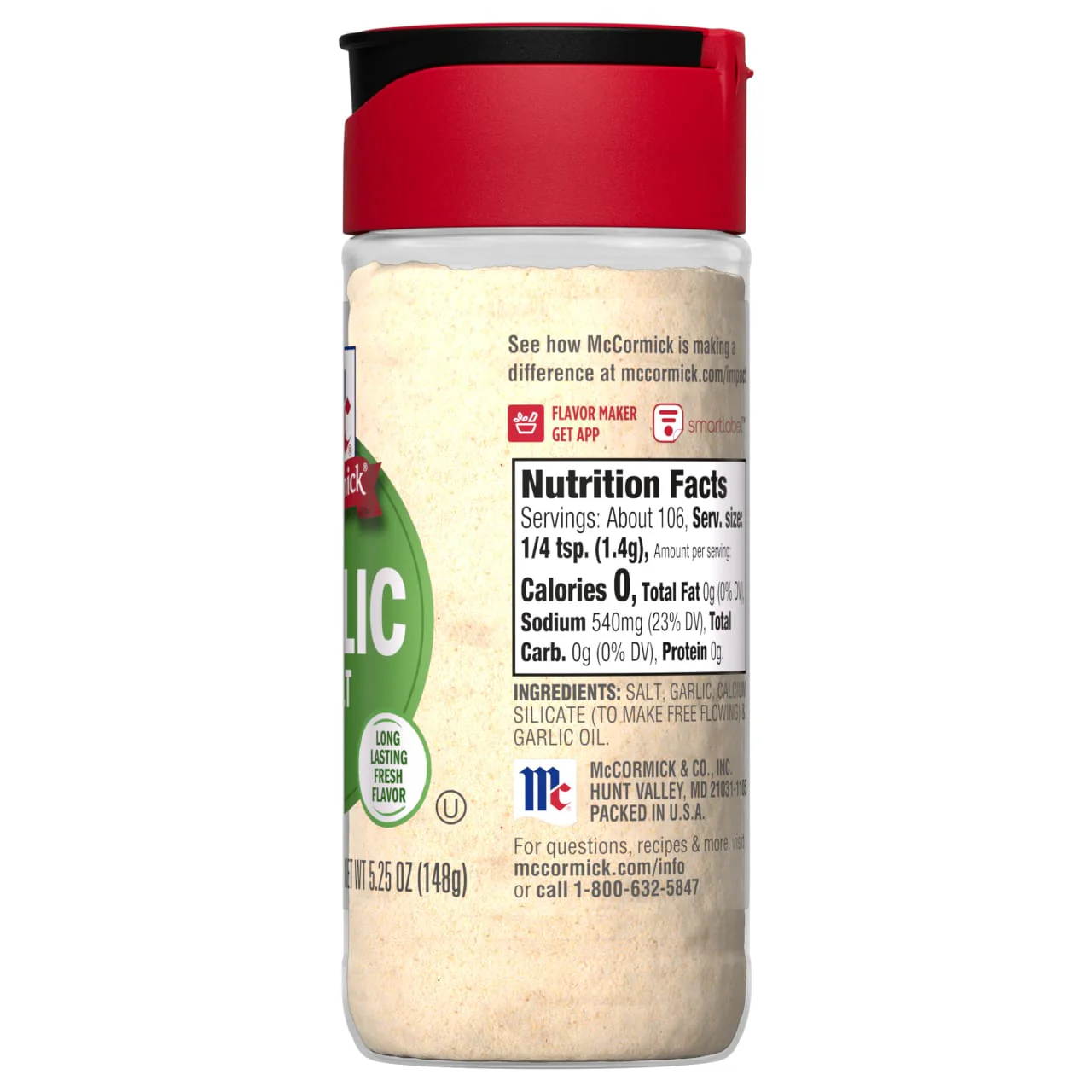 McCormick® Garlic Salt, 5.25 oz - Image 15