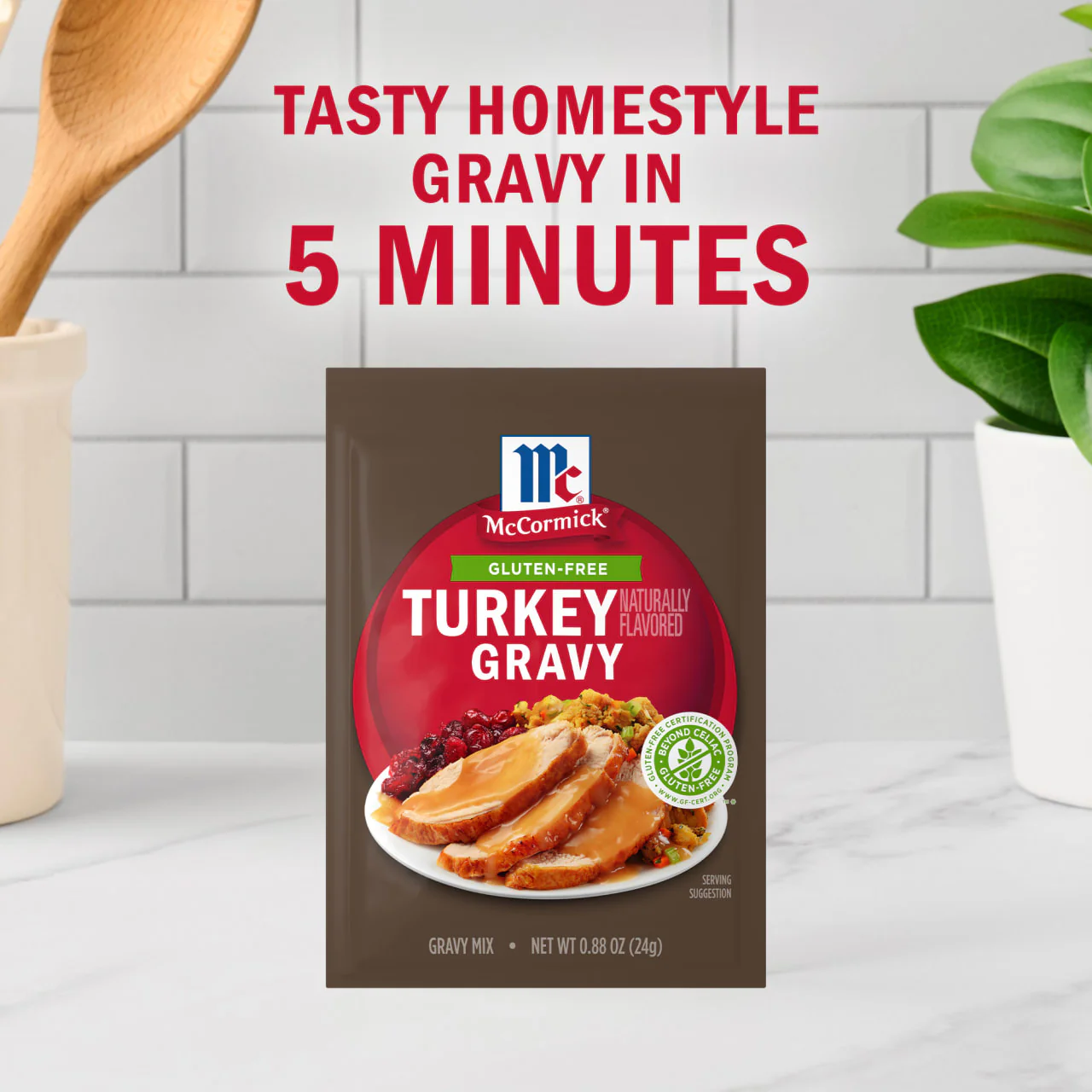 McCormick® Gluten Free Turkey Gravy Mix, 0.88 oz - Image 11