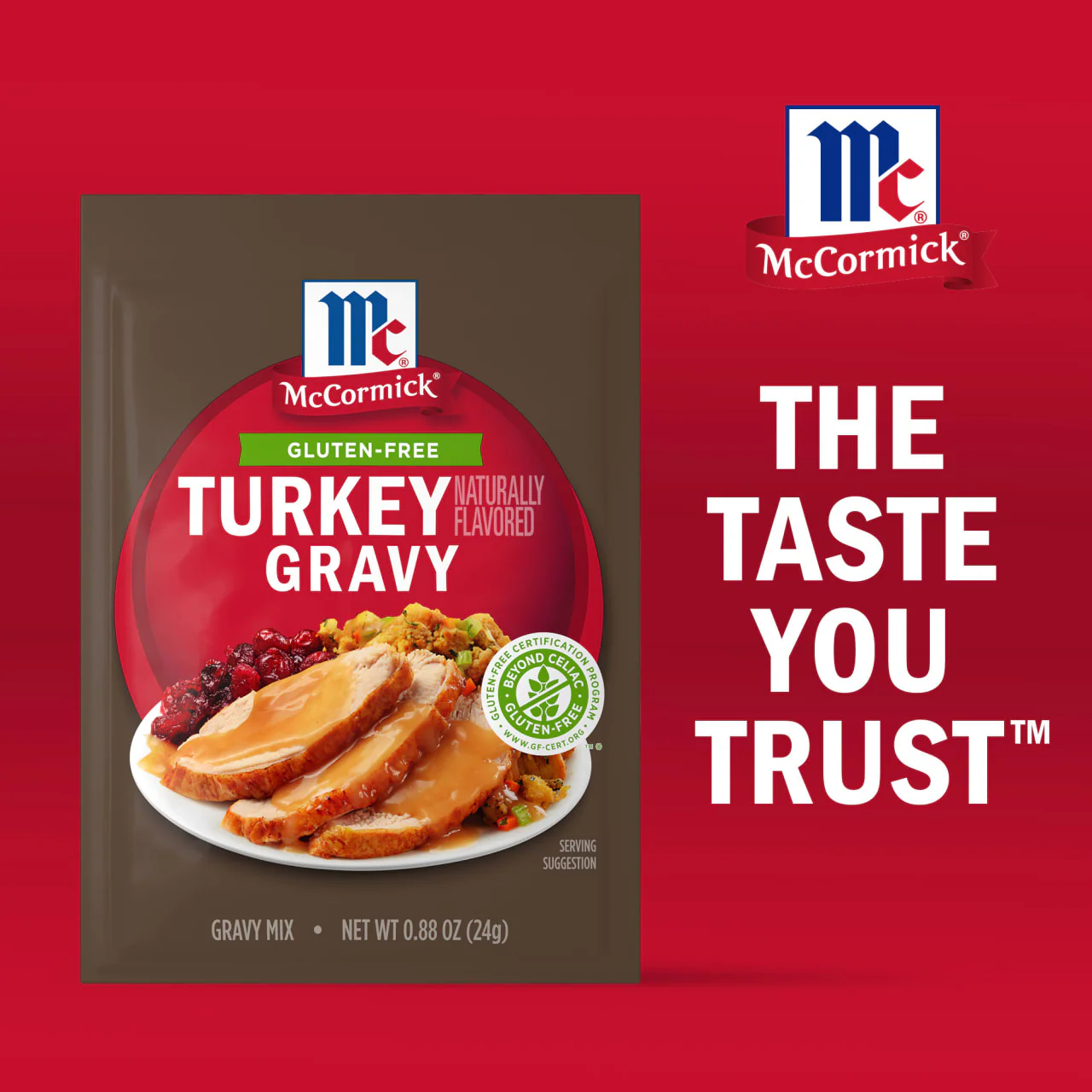 McCormick® Gluten Free Turkey Gravy Mix, 0.88 oz - Image 16