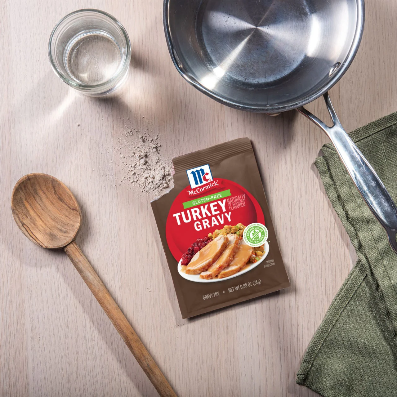 McCormick® Gluten Free Turkey Gravy Mix, 0.88 oz - Image 5