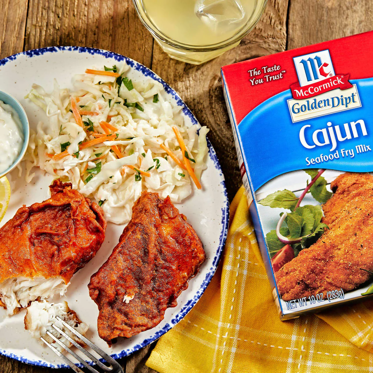 McCormick® Golden Dipt® Cajun Style Seafood Fry Mix, 10 oz - Image 6