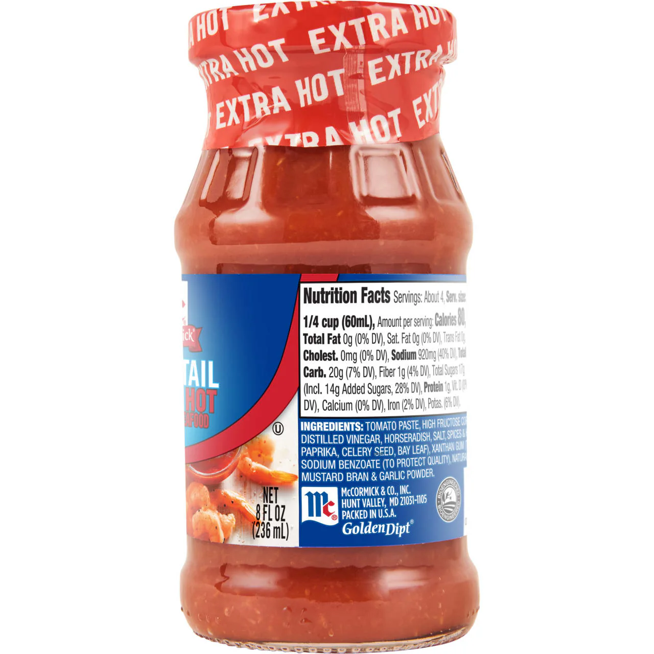 McCormick® Golden Dipt® Extra Hot Seafood Cocktail Sauce, 8 fl oz - Image 8