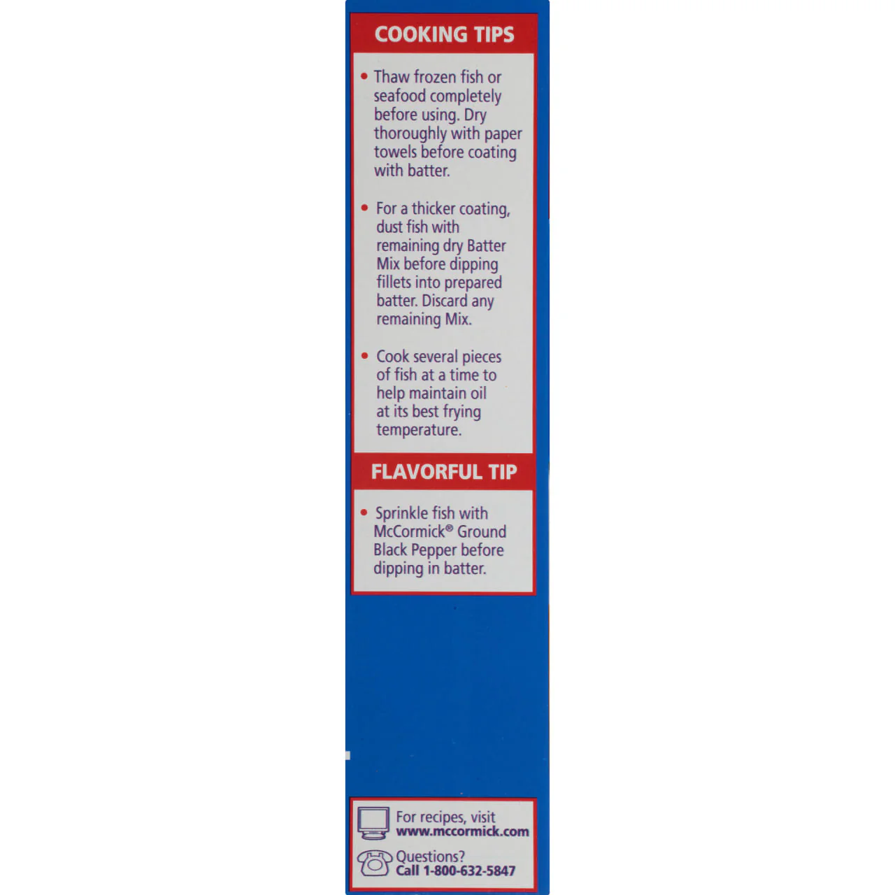 McCormick® Golden Dipt® Fish 'n Chips Seafood Batter Mix, 10 oz - Image 10